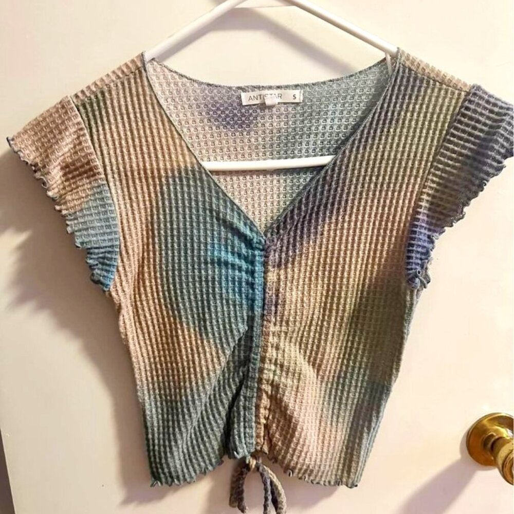 Tie Dye Tie-Up Tee Shirt--Soft- Small--172